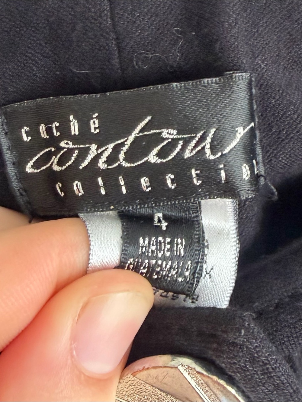 Cache Black Military-Style Blazer with Silver Buttons - Picture 10 of 10